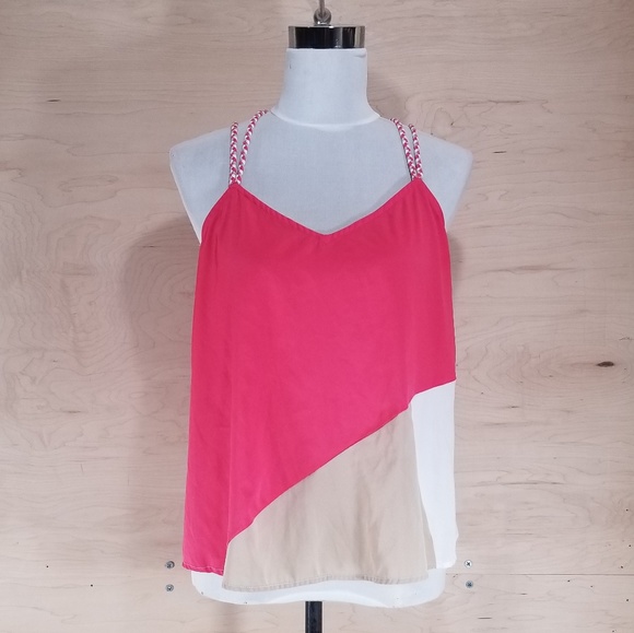 Jessica Simpson Tops - Jessica Simpson Pink Sleeveless Tank Top Size Lg